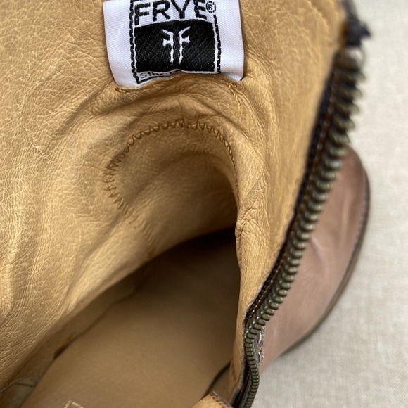 Frye brown western cowgirl ankle boots size 7.5 style B3476291 - Picture 10 of 14